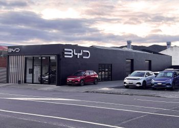 BYD dealership in Lower Hutt, New Zealand