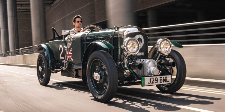 Bentley Blower Jnr driving on road