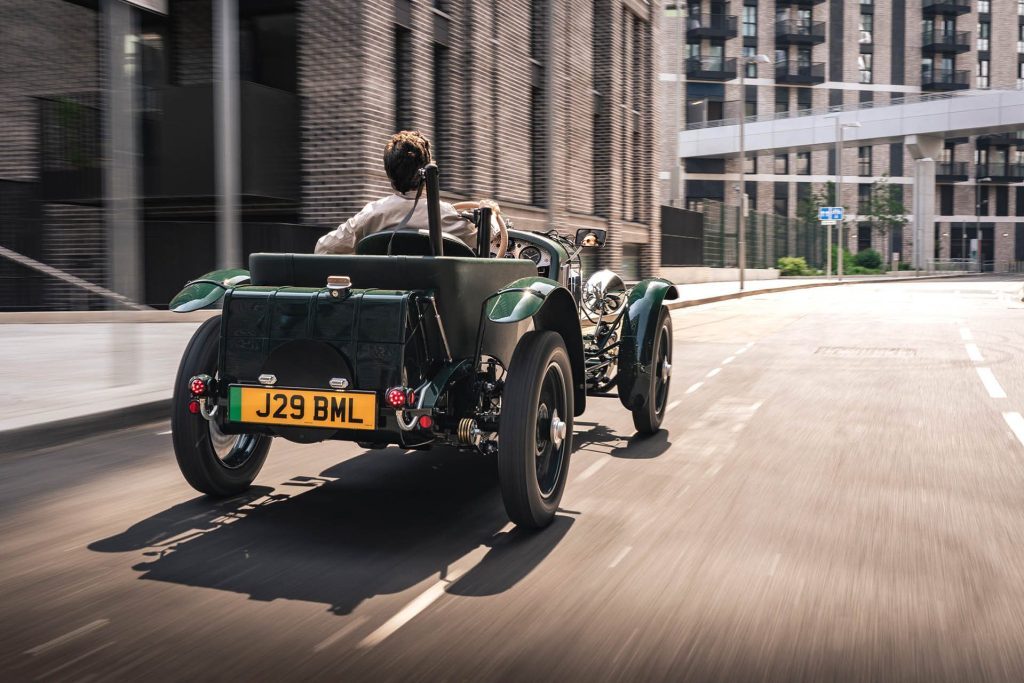 Bentley Blower Jnr driving on road