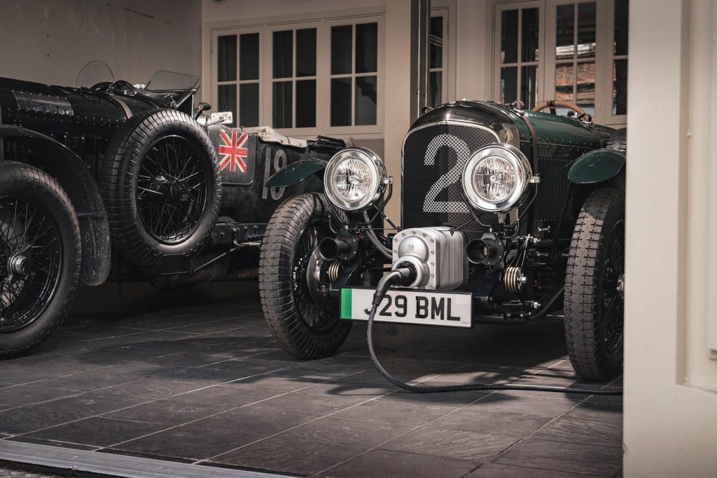 Bentley Blower Jnr charging battery