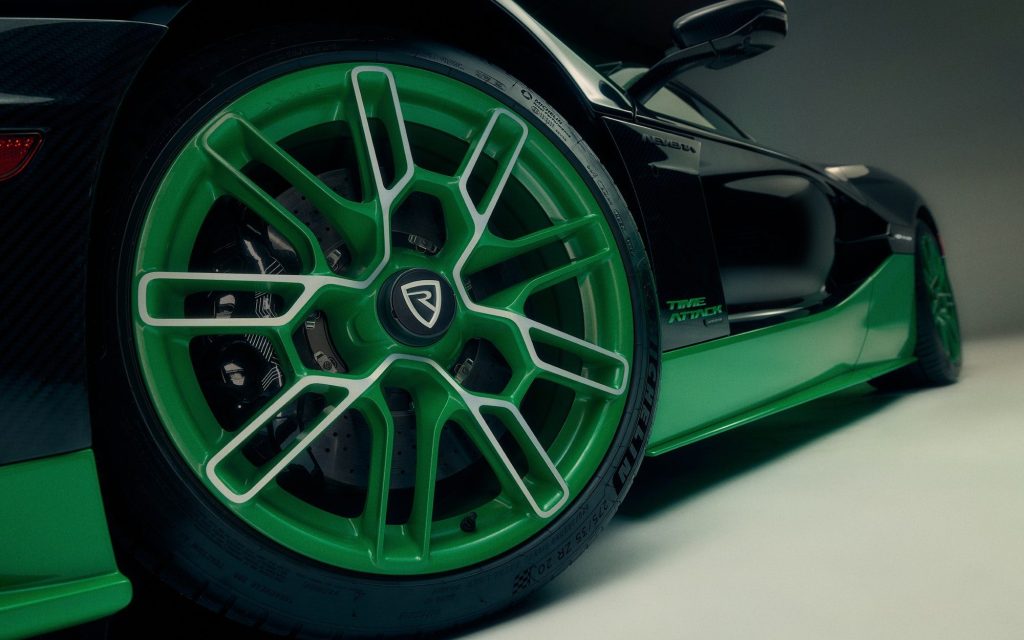 Rimac Nevera Time Attack edition wheel close up view
