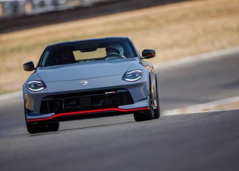 Nissan Z Nismo driving on track