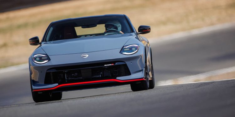 Nissan Z Nismo driving on track