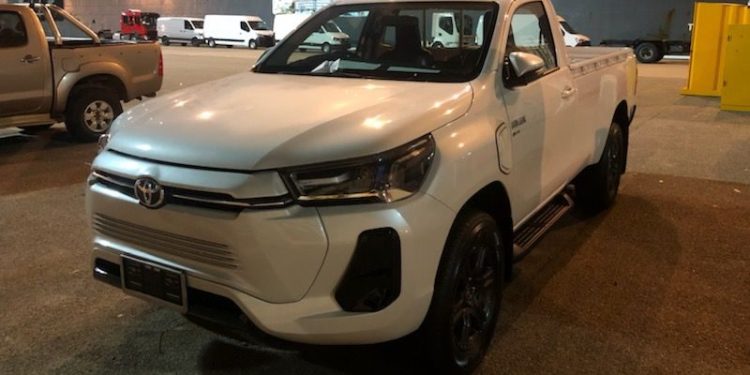 Toyota Hilux Revo BEV Concept at Australian port