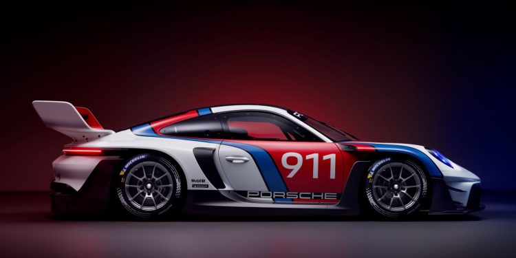 Porsche 911 GT3 R rennsport side profile