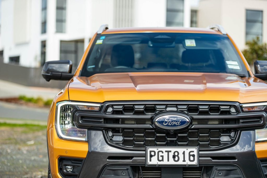Ford Ranger front view and grille