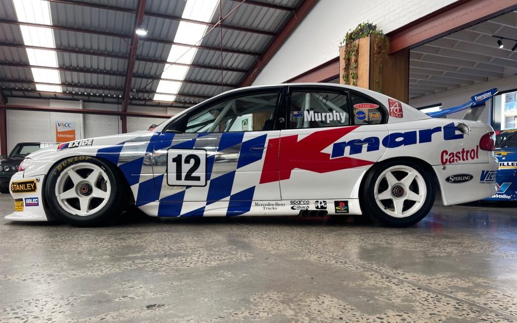 Greg Murphy's old 2000 Holden Commodore VT Supercar side profile