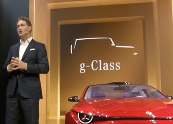 Mercedes-Benz CEO announcing new baby G-Wagon