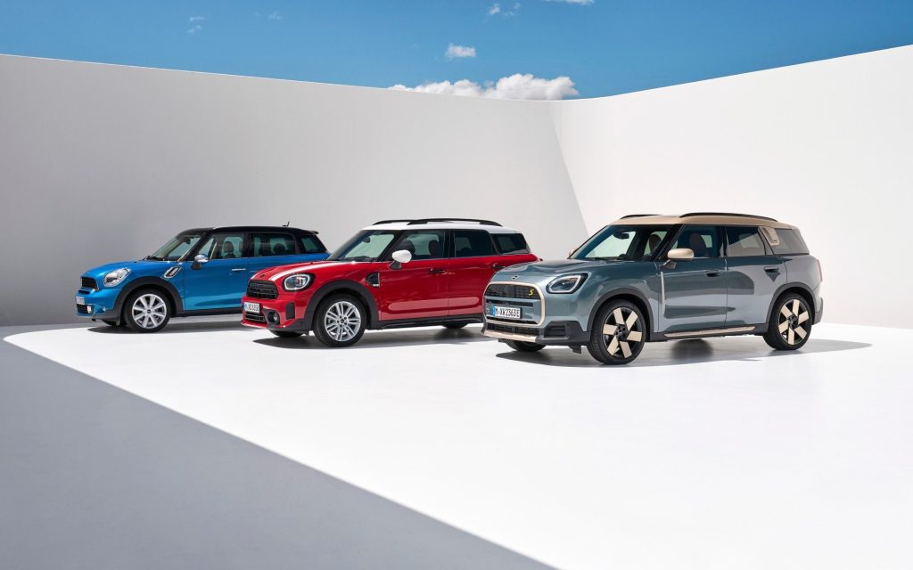 Three generations of Mini Countryman