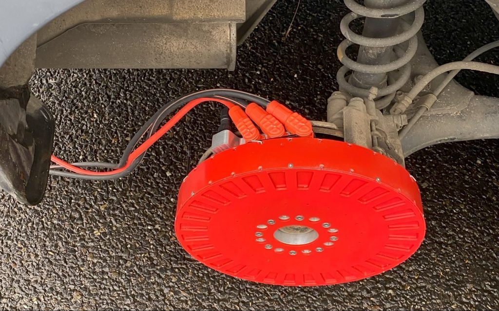 REVR electric motor on wheel hub
