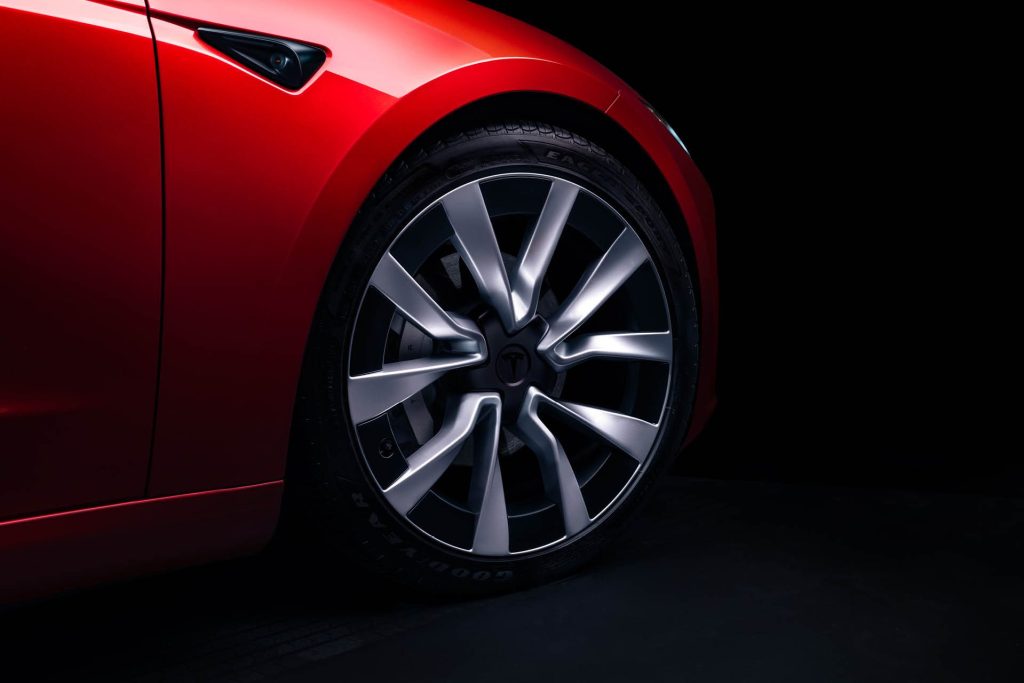 Upgraded Tesla Model 3 wheel