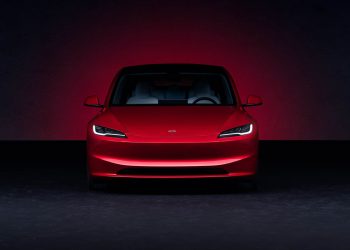 Upgraded Tesla Model 3 front