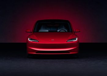 Upgraded Tesla Model 3 front