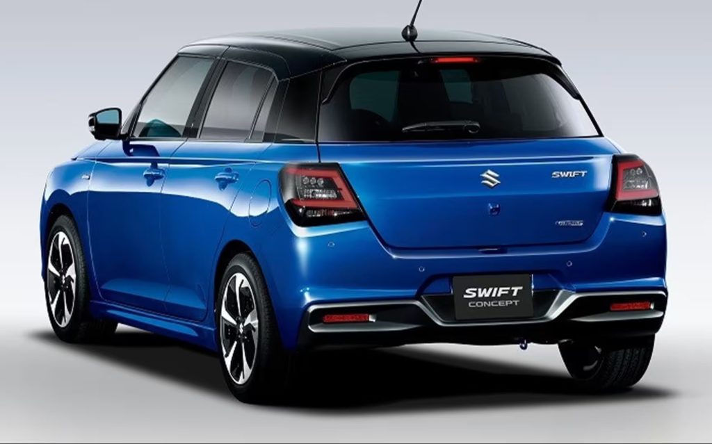 2024 Suzuki Swift rear three quarter view