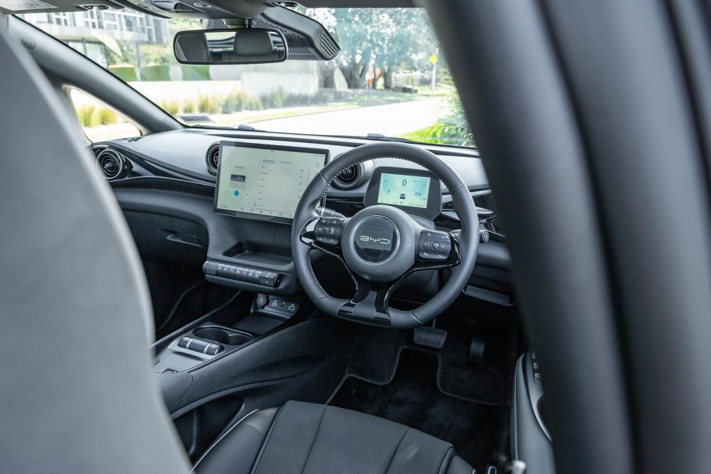 BYD Dolphin Extended cockpit view