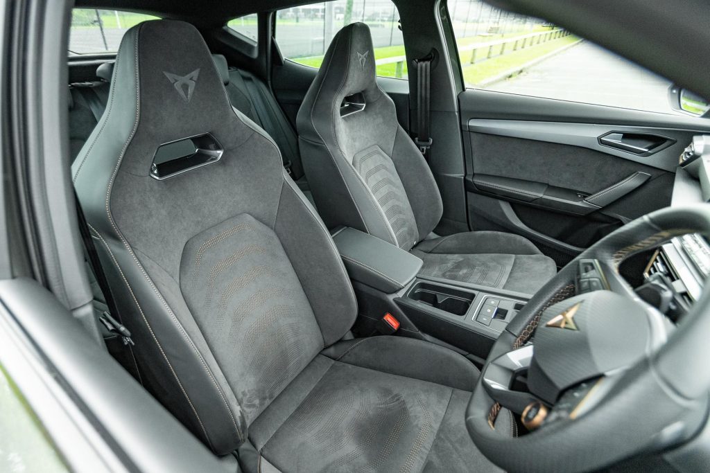 Cupra Formentor VZ seats, and front interior