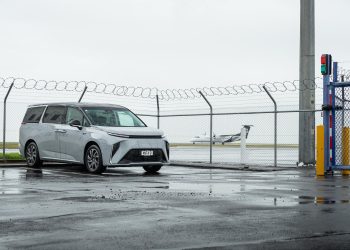 LDV Mifa 9 Premium front on shot, parked ready to shuttle at an airport