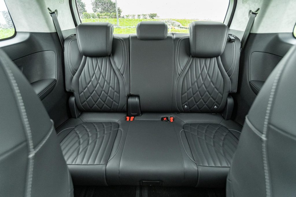 rear seat row in the LDV MIFA 9 Premium