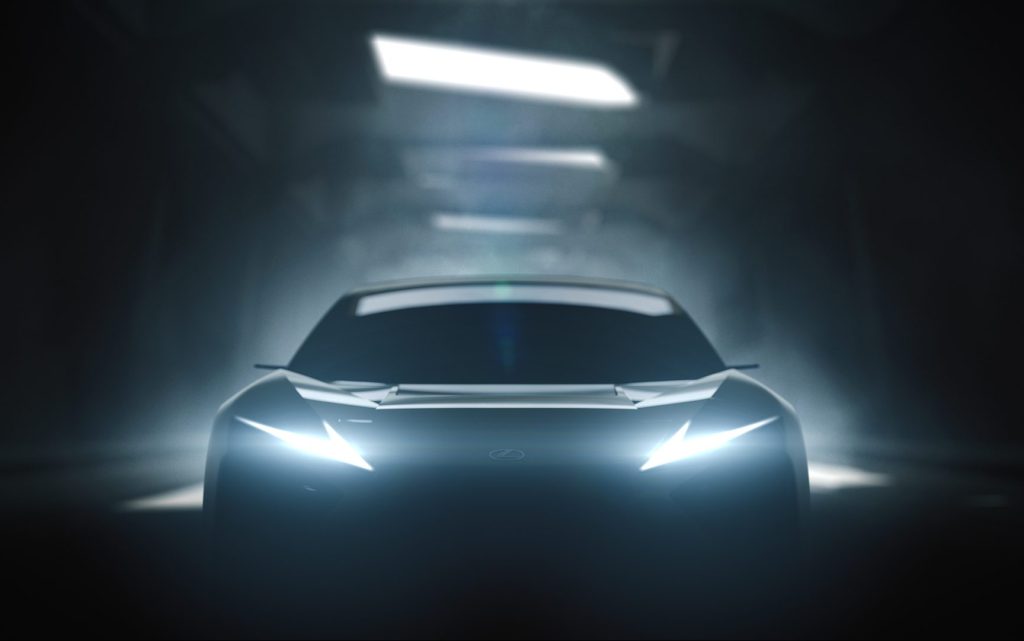 Next-generation Lexus EV concept front view