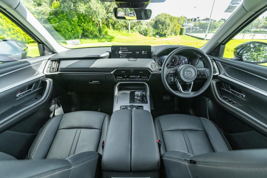 Mazda CX-60 Homura PHEV front interior view