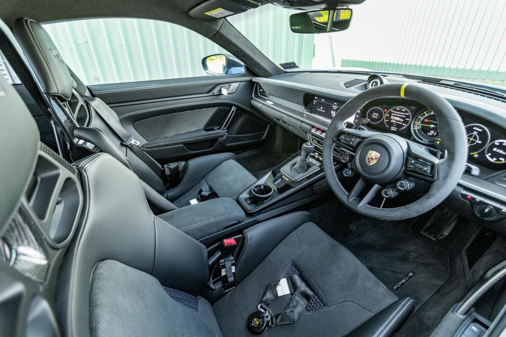Interior of the Porsche 911 GT3 RS