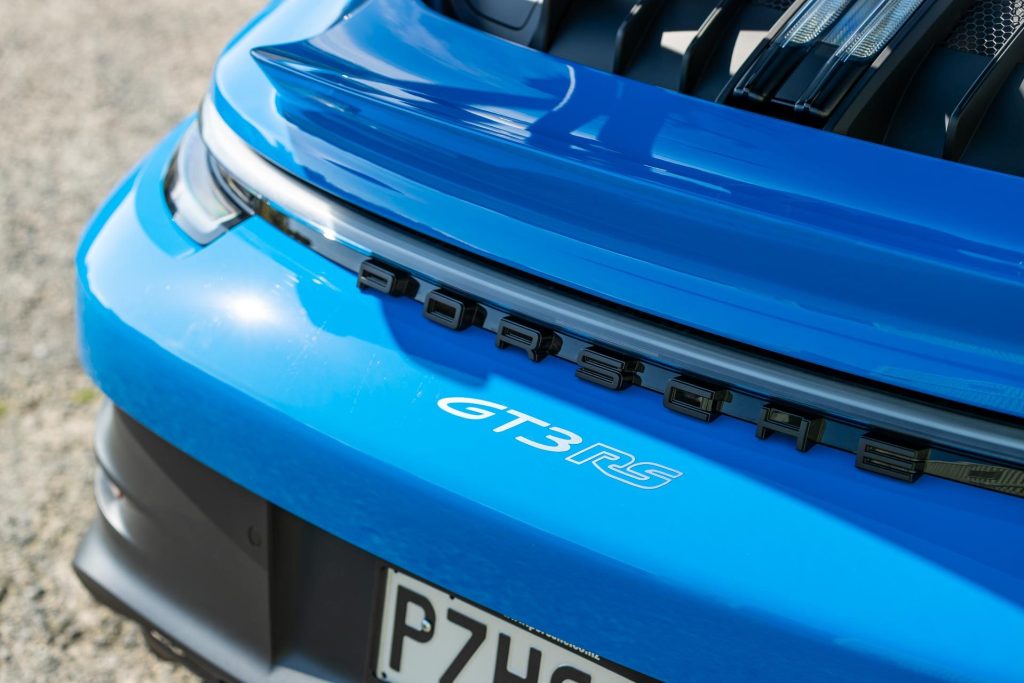 Porsche 911 GT3 RS rear badging