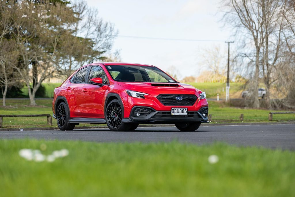 Subaru WRX AKA edition, in red