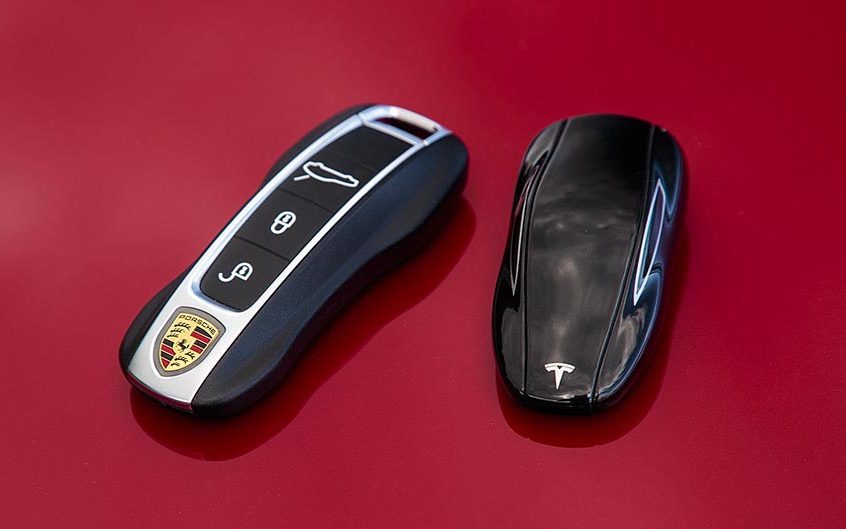 Porsche and Tesla key
