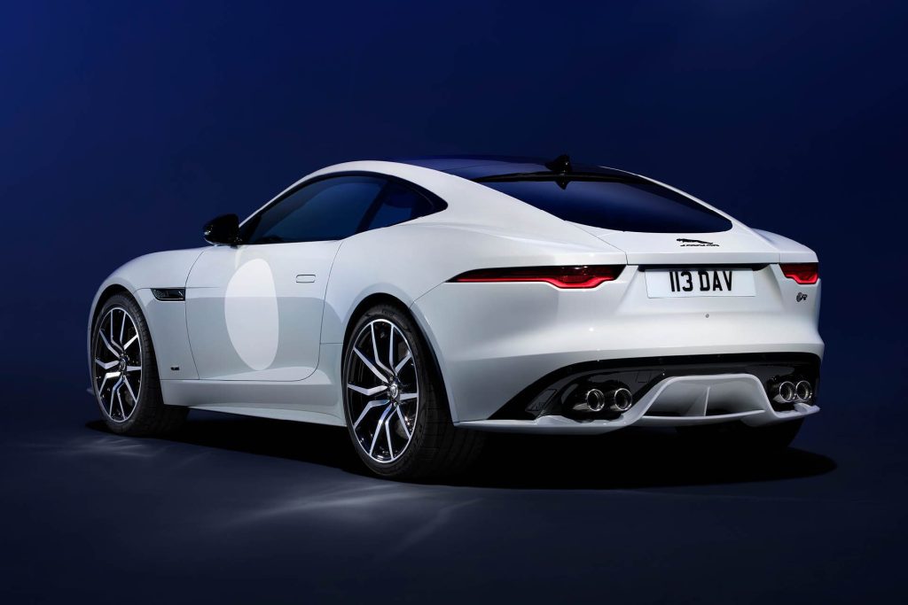 Jaguar F-Type ZP Edition rear three quarter view