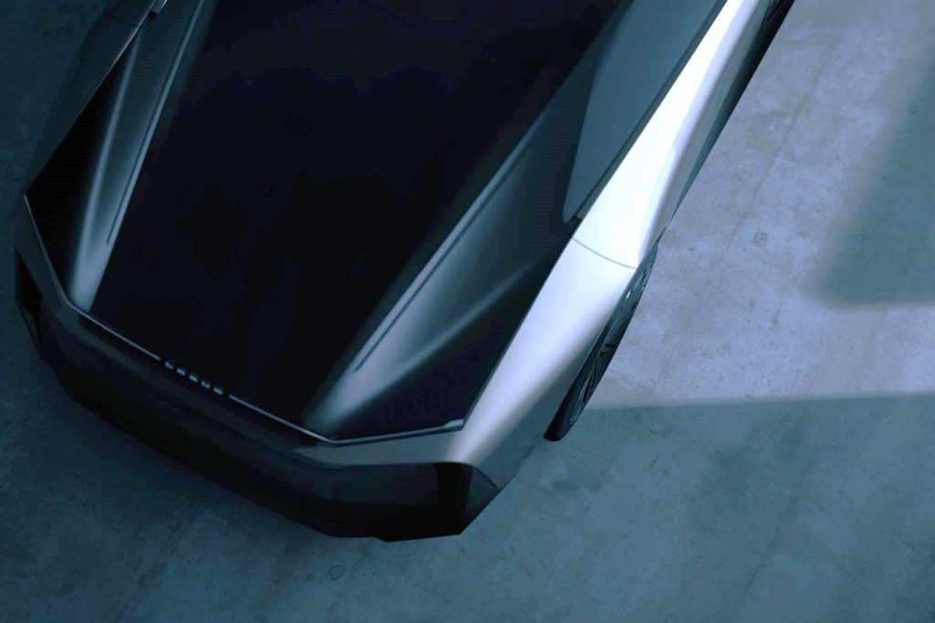 Next-generation Lexus EV concept top down view