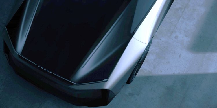 Next-generation Lexus EV concept top down view