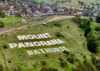 Mount Panorama Bathurst hill bird's eye view