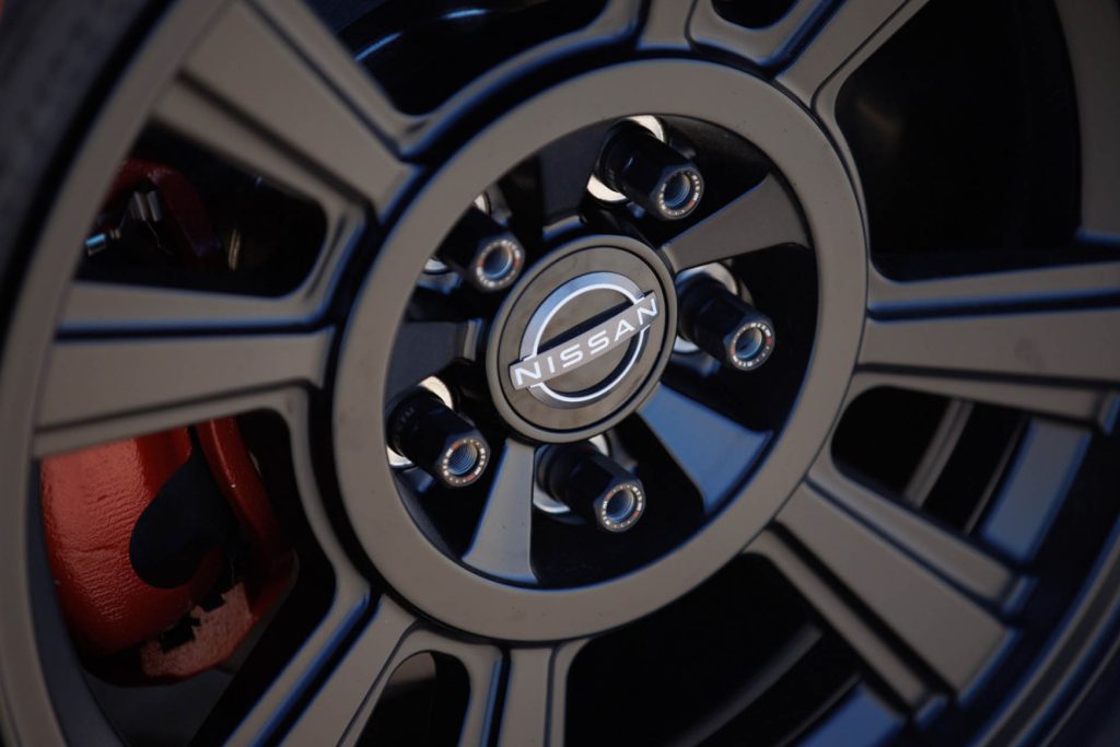 Nissan Safari Rally Z Tribute wheel close up view