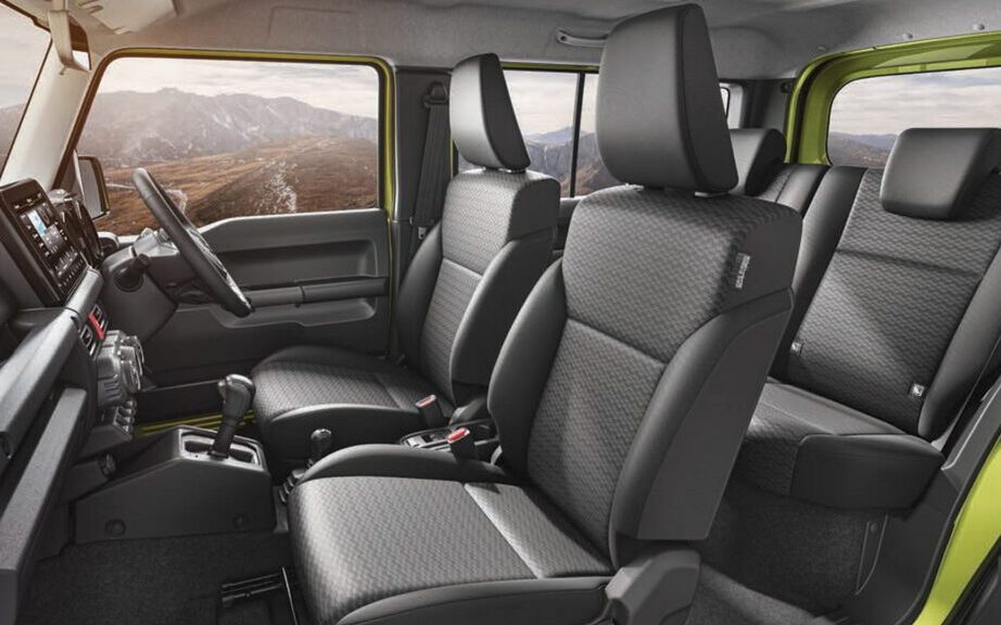 Five-door Suzuki Jimny interior