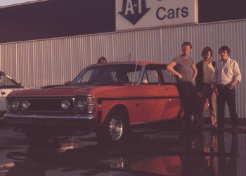 1969 Ford Falcon GTHO Phase 1 at A-1 Used Cars dealership in the 1970s