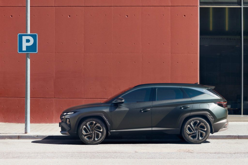 2024 Hyundai Tucson facelift side profile