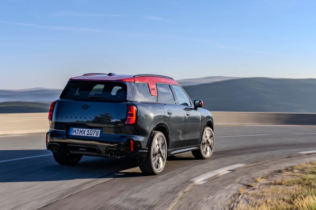 2024 Mini Countryman John Cooper Works driving around corner