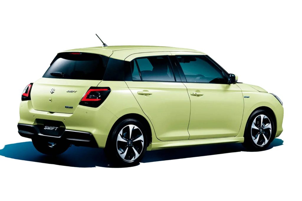 2024 Suzuki Swift rear three quarter view