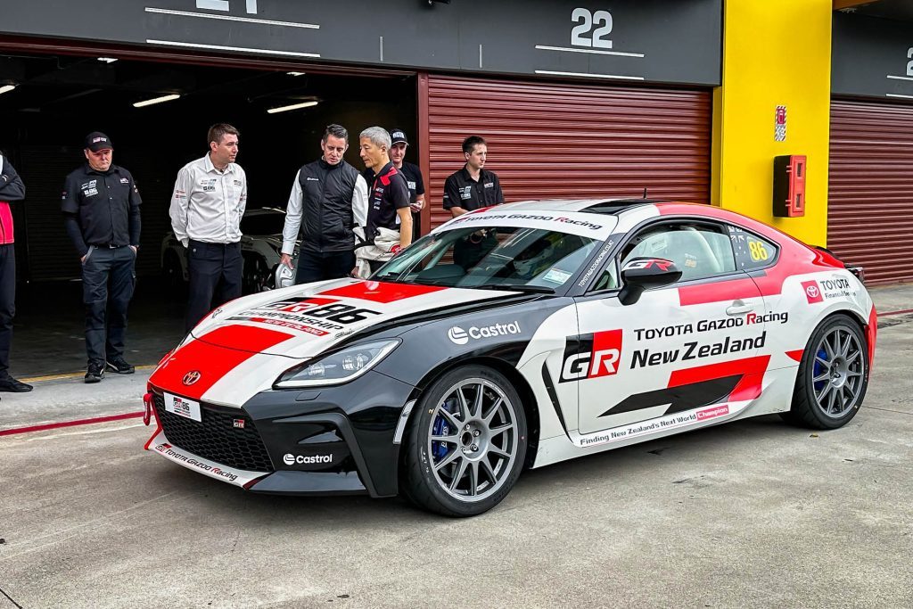 2024 Toyota 86 Championship GR86 parked in Hampton Downs pit lane