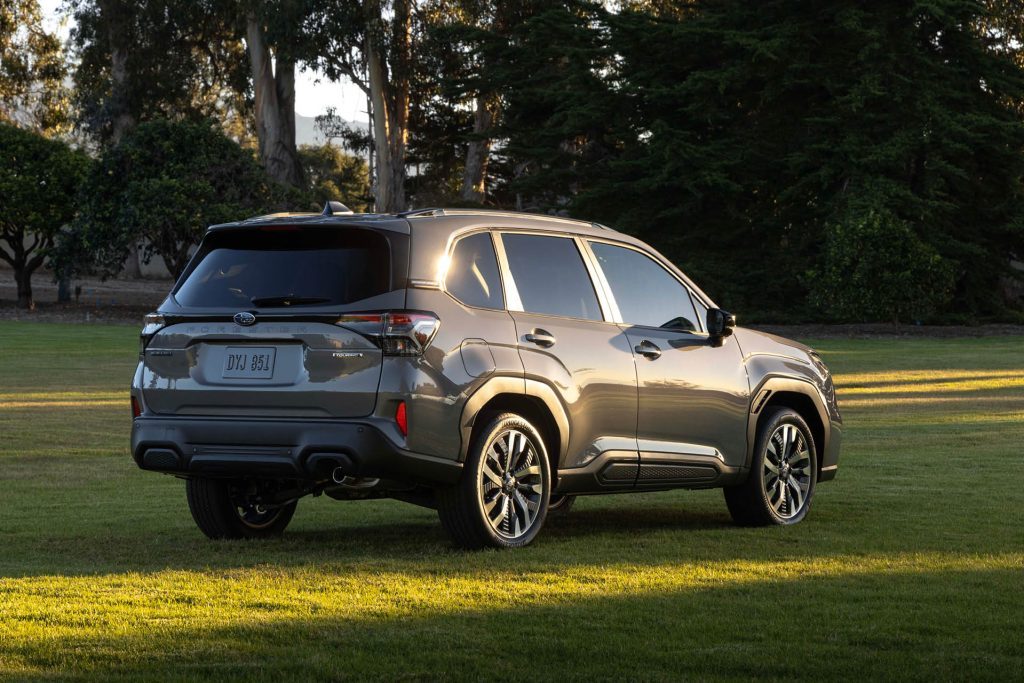 2025 Subaru Forester rear three quarter view