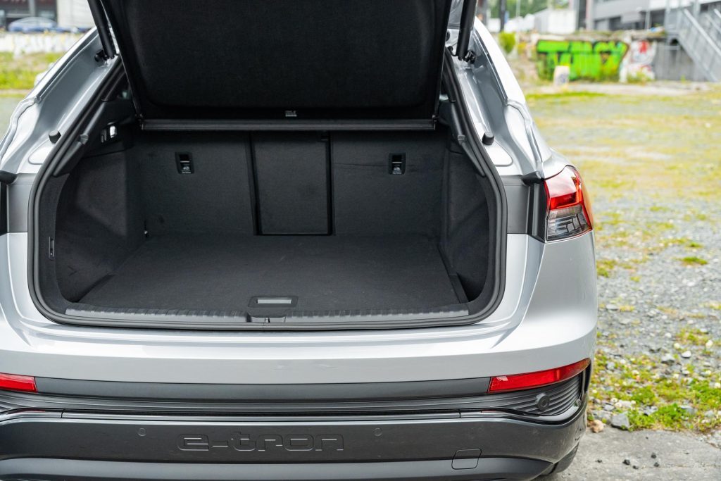 Boot space in the Audi Q4 Sportback 50 e-tron quattro S line