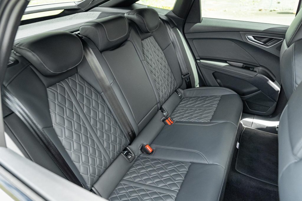 Rear seats in the Audi Q4 Sportback