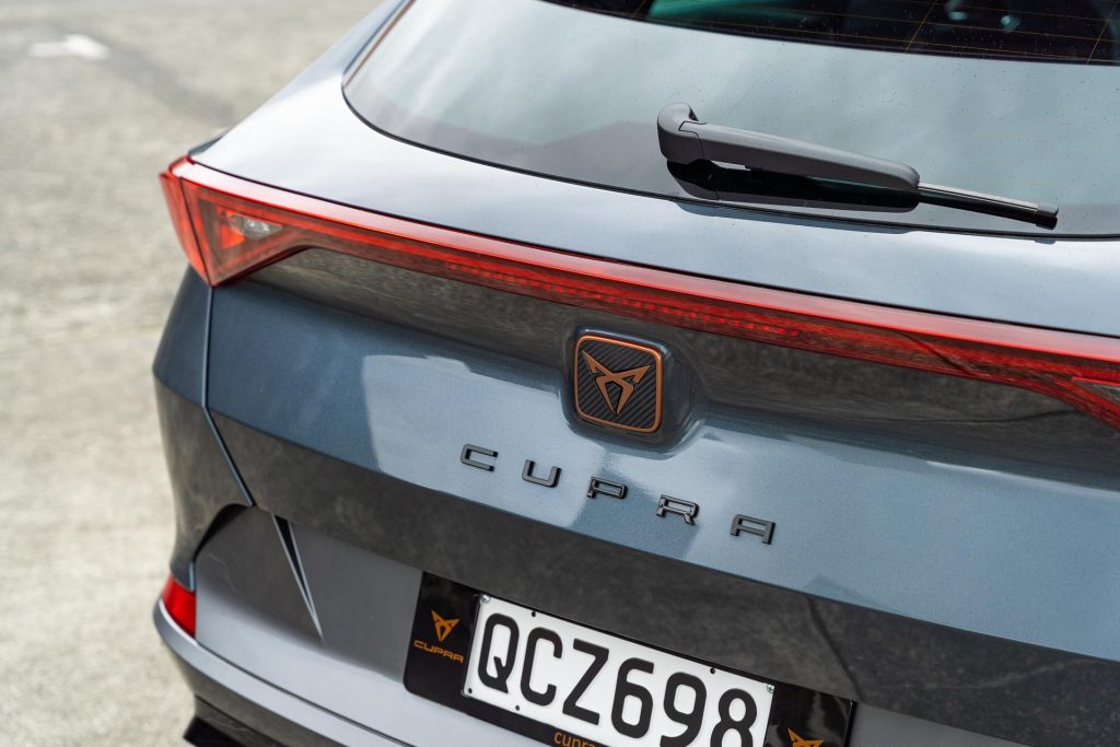 Cupra Formentor V e-Hybrid rear badge detail