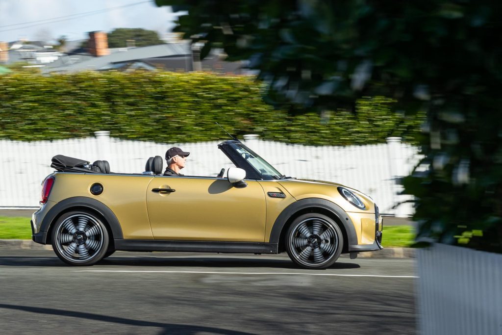 Side profile of the Mini Cooper S Convertible