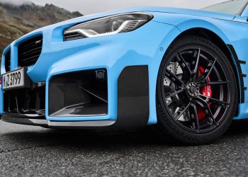 BMW M2 with centrelock wheels and carbon fibre add ons