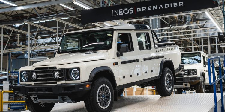 Ineos Grenadier Quartermaster rolling off production line