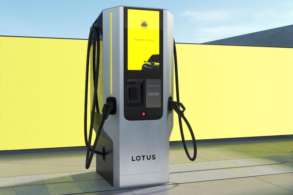 Lotus all-in-one DC EV charger