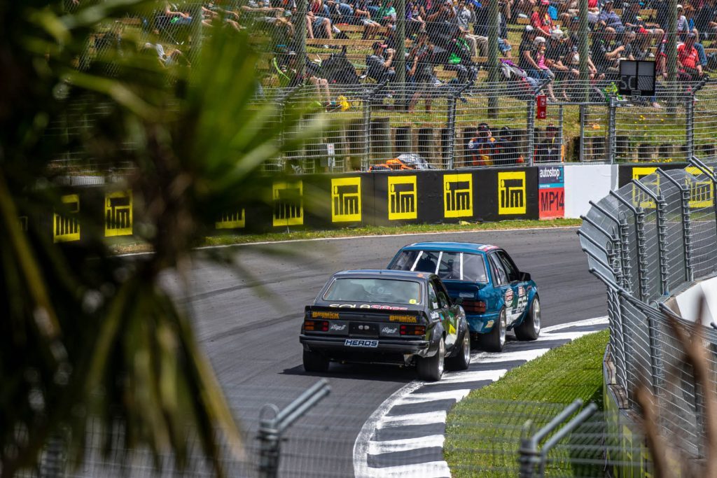 NAPA Central Muscle Cars racing at Pukekohe