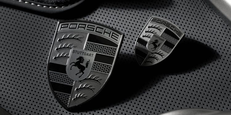 Porsche badges finished in Turbonite