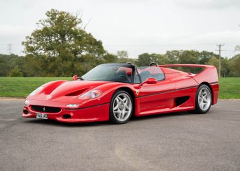 Rod Stewart's Ferrari F50 front three quarter view